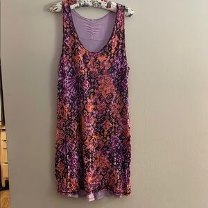 GAIAM Pink and Purple Mini Tank Dress